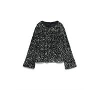 VERO MODA Blusa 'VMBELLA' negro / plata S negro / plata