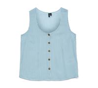 VERO MODA Blusa 'VMBumpy' azul claro / blanco, Talla S
