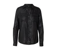 VERO MODA Blusa 'VMBUMPY' negro / plata, Talla L