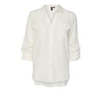 VERO MODA VMBUMPY LS Camiseta Lurex WVN GA Noos, Blanco/Rayas: Dorado Lurex, L