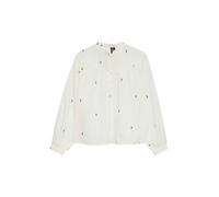 VERO MODA Blusa 'VMIris' verde oscuro / blanco XL verde oscuro / blanco