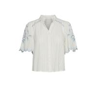 VERO MODA Blusa 'VMIvy' azul claro / blanco L azul claro / blanco