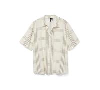 VERO MODA Blusa 'VMJOSIE BERTA' oliva / blanco M oliva / blanco