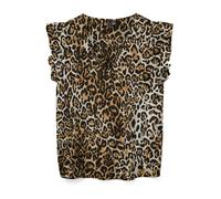 VERO MODA Blusa 'VMJOSIE' marrón / gris claro / negro M marrón / gris claro / negro
