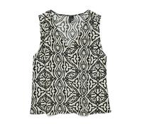 VERO MODA Blusa 'VMMENNY' beige / crema / negro L beige / crema / negro