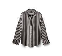 VERO MODA Blusa 'VMMia' marrón oscuro / blanco XS marrón oscuro / blanco