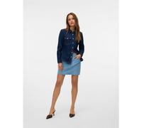 VERO MODA Camisa vaquera. Color Denim azul oscuro
