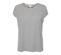 Vero Moda Vmava Plain SS Top Ga Jrs Noos Camisa, China Blue/Stripes: Pristine, XL para Mujer