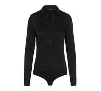Vero Moda Camiseta de Manga Larga para Mujer Vmlady L/S G-String New Noos, Negro, L