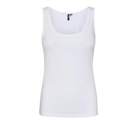 VERO MODA Camiseta de Tirantes para Mujer Vmlulu SL Noos, Blanco Brillante, S
