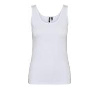 VERO MODA Camiseta de Tirantes para Mujer Vmlulu UU JRS Ga Noos, Blanco Brillante, XL