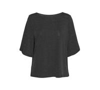 VERO MODA Camiseta 'KANVA' negro moteado / plata L negro moteado / plata