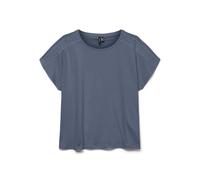 VERO MODA Camiseta Mujer Top Cuello Redondo Moderno con Bordado Encaje