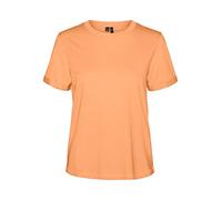 VERO MODA Camiseta Noos de Vmpaula S/S, Mock Orange, S para Mujer