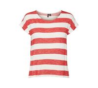 VERO MODA Camiseta rojo / blanco XS rojo / blanco