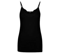 Vero Moda Camiseta sin Mangas vminge para Mujer, Negro, XXL