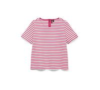 VERO MODA Camiseta 'VMABBY' fucsia / blanco XL fucsia / blanco