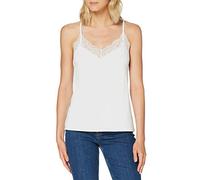 VERO MODA Vmana S/L Lace Top Noos Camisa Cami, Blanco Nieve, XXL Mujeres