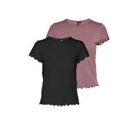 VERO MODA Camiseta 'VMBARBARA' altrosa / negro XS altrosa / negro