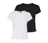 VERO MODA Camiseta 'VMBarbara' negro / offwhite XS negro / offwhite