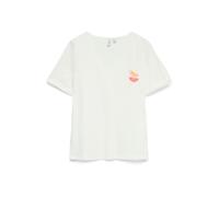 VERO MODA Camiseta 'VMKANYA' coral / frambuesa / negro / blanco XL coral / frambuesa / negro / blanco