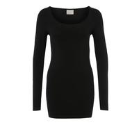 VERO MODA VMMAXI MY LS SOFT LONG U-NECK NOOS - Maglia a maniche lunghe Mujer, Negro (Black), M (Talla del fabricante: M)