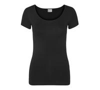 Vero Moda VMMAXI MY SS Soft U-Neck Noos Camiseta, Color Negro, L para Mujer