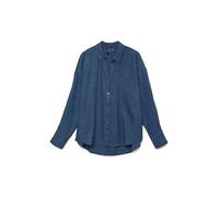 VERO MODA Blusa 'VMMelaney Queeny' azul oscuro L azul oscuro