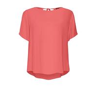 Vero Moda Camiseta Vmmenny SS WVN Ga para Mujer, Georgia Peach, M