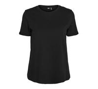 VERO MODA Vmpaula Ga Noos-Camiseta S, Negro, M para Mujer