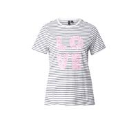 VERO MODA Camiseta 'VMSIMONE' rosa / negro / blanco S rosa / negro / blanco