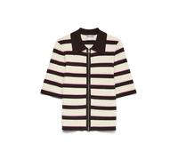 VERO MODA Cárdigan 'AWHanna' crema / chocolate / rosa XS crema / chocolate / rosa