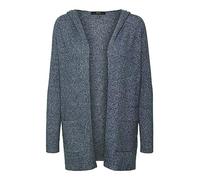 VERO MODA Cárdigan Female con Capucha Abierta, Navy Blazer/Detail Melange, XS