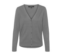 VERO MODA Vmsilje LS V-Neck Cardigan Ga Noos Suéter, Color Gris, L para Mujer