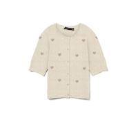 VERO MODA Cárdigan 'VMDoffy Intarsia' beige / crema M beige / crema