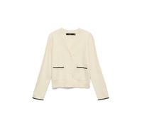 VERO MODA Cárdigan 'VMGold' crema / negro XS crema / negro