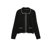 VERO MODA Cárdigan 'VMGOLD' crema / negro XS crema / negro