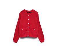 VERO MODA Cárdigan 'VMHARPER' rojo / blanco L rojo / blanco