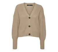 Vero Moda Vmlea Ls V-neck Cuff Cardigan Noos Cardigan, Nomad, XL Mujer