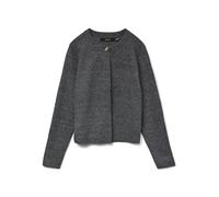 VERO MODA Cárdigan Vmmarina LS con Cuello Redondo para Mujer, Mezcla de Gris Oscuro, S