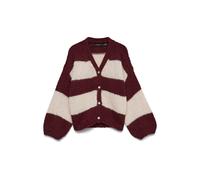 VERO MODA Cárdigan 'VMMaybe' crema / rojo carmesí S EUR