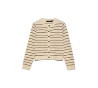 Vero Moda VMSABA PLAIN LS O-NECK CARDIGAN NOOS S Beige