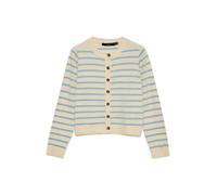 VERO MODA Cárdigan 'VMSaba' ecru / azul claro S ecru / azul claro