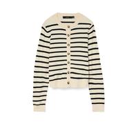 VERO MODA Cárdigan 'VMSABA' ecru / negro L ecru / negro