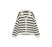 VERO MODA Cárdigan 'VMSilla' negro / blanco natural M EUR
