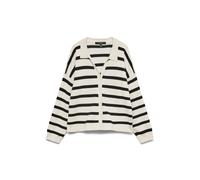 VERO MODA Cárdigan 'VMSilla' negro / blanco natural XS EUR