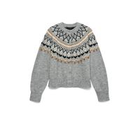 VERO MODA Cárdigan 'VMTAMMY' camelo / gris moteado / negro / blanco XS camelo / gris moteado / negro / blanco