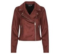 Vero Moda Cazadora de cuero VMJOSE SHORT JACKET in Burdeo EU XL
