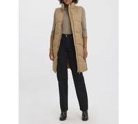 Vero Moda Chaleco midi acolchado de mujer. Marrón claro 34 (XS)