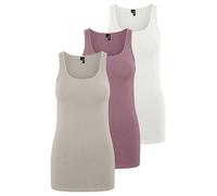 Vero Moda Chaleco para mujer (paquete de 3), XL